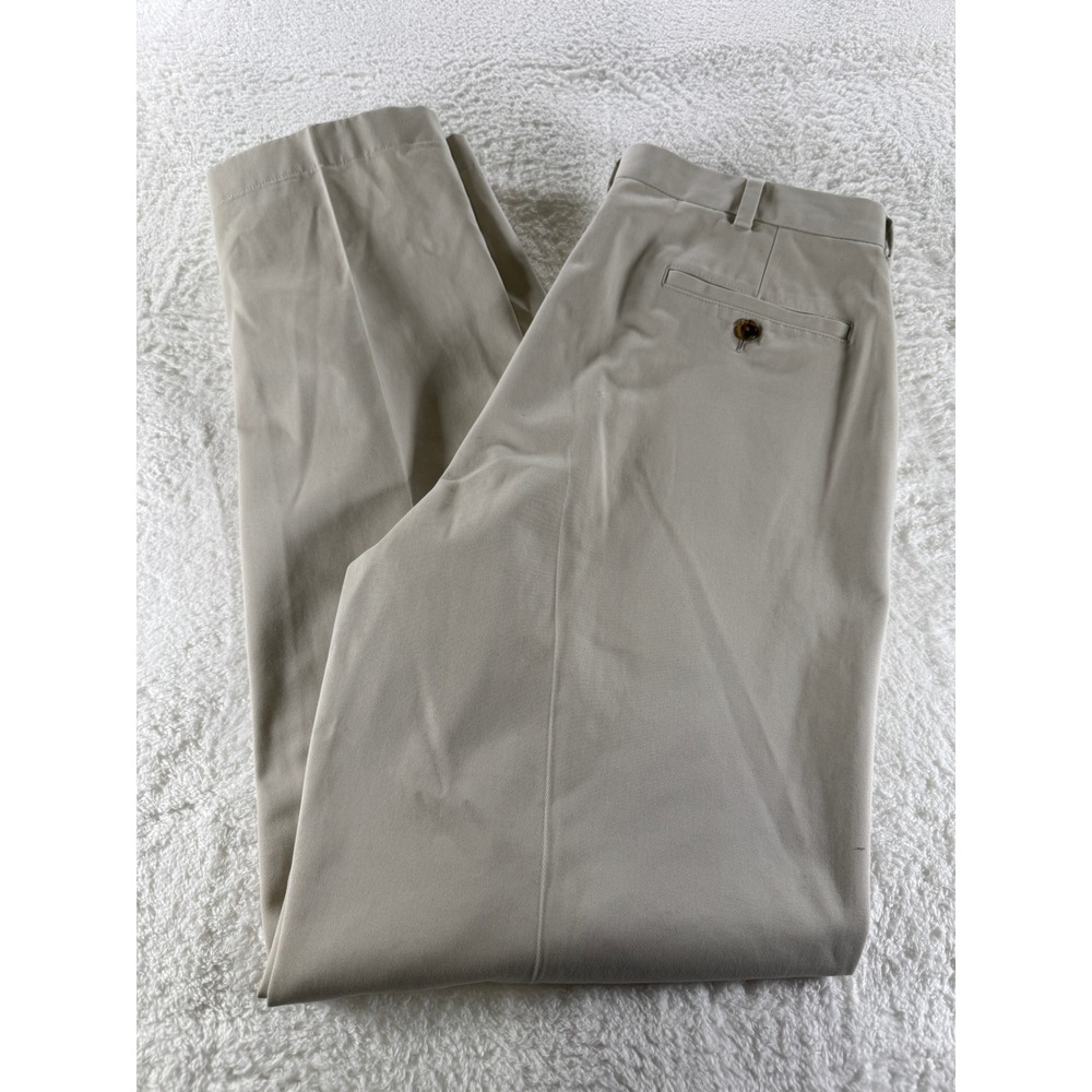 Brooks Brothers Pants Mens 35 X 34 Khaki Hudson Advantage‎ Chino Straight Fit